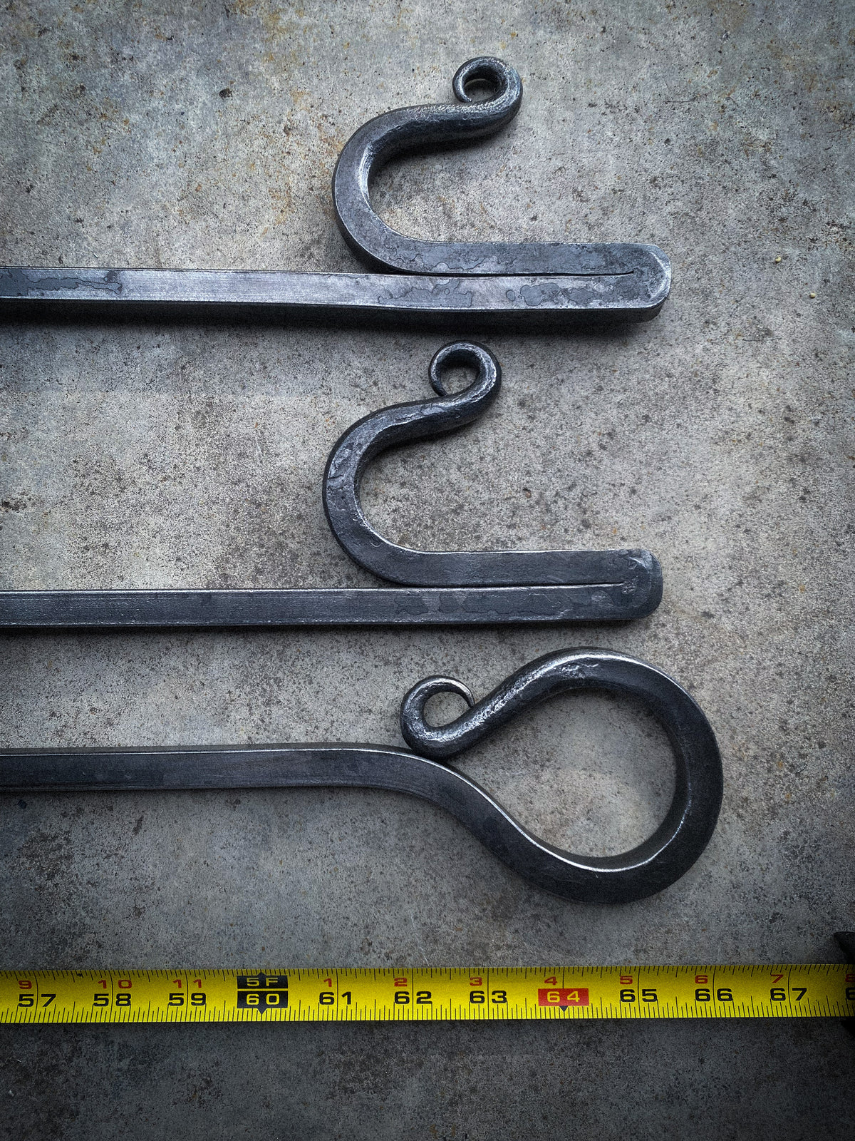 Large 5' Campfire Cooking Irons - Tripod or Cross Bar