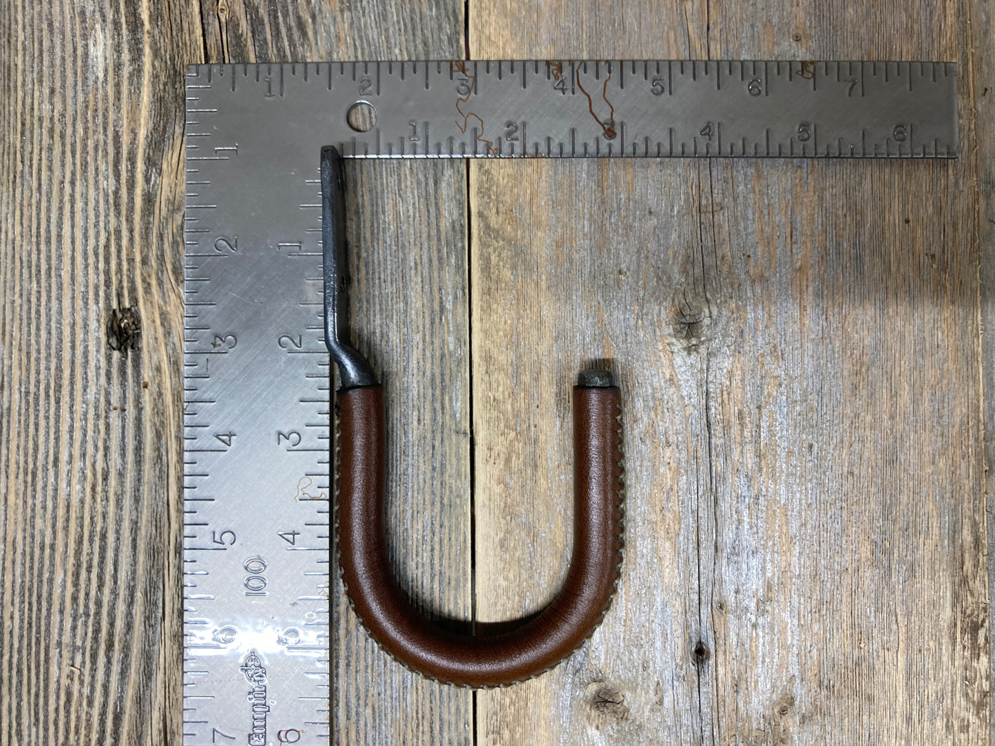 Rustic Leather Wrapped Gun Hooks (Set of 2)