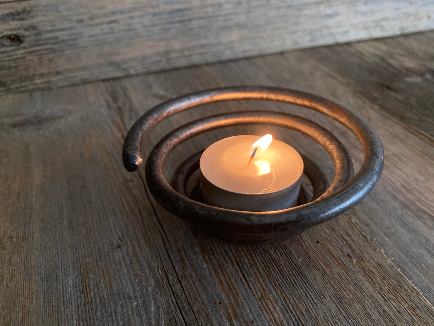 Tea Light Candle Holder - Hand Forged