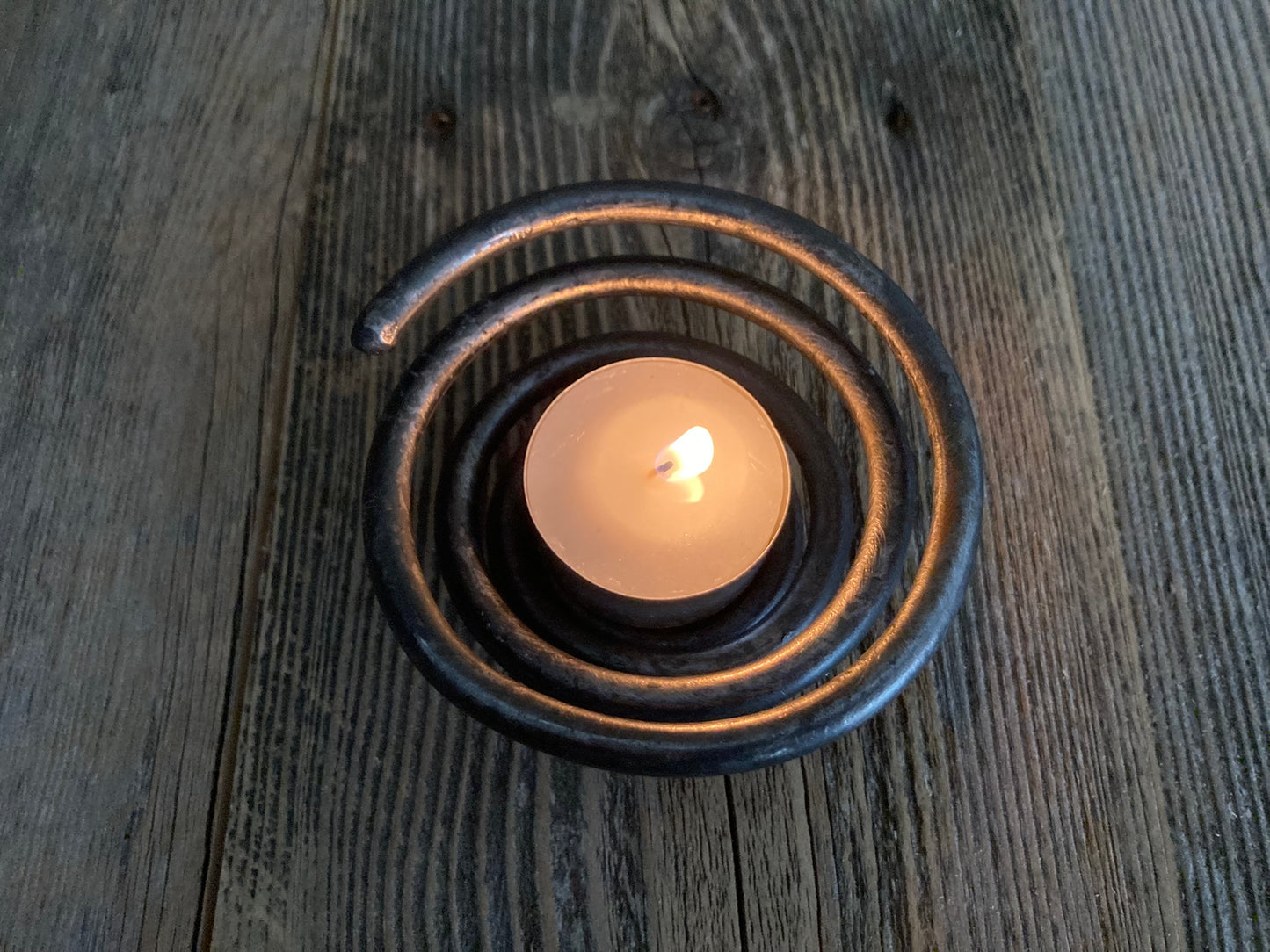 Tea Light Candle Holder - Hand Forged