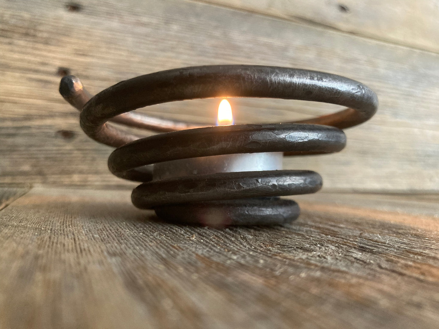 Tea Light Candle Holder - Hand Forged