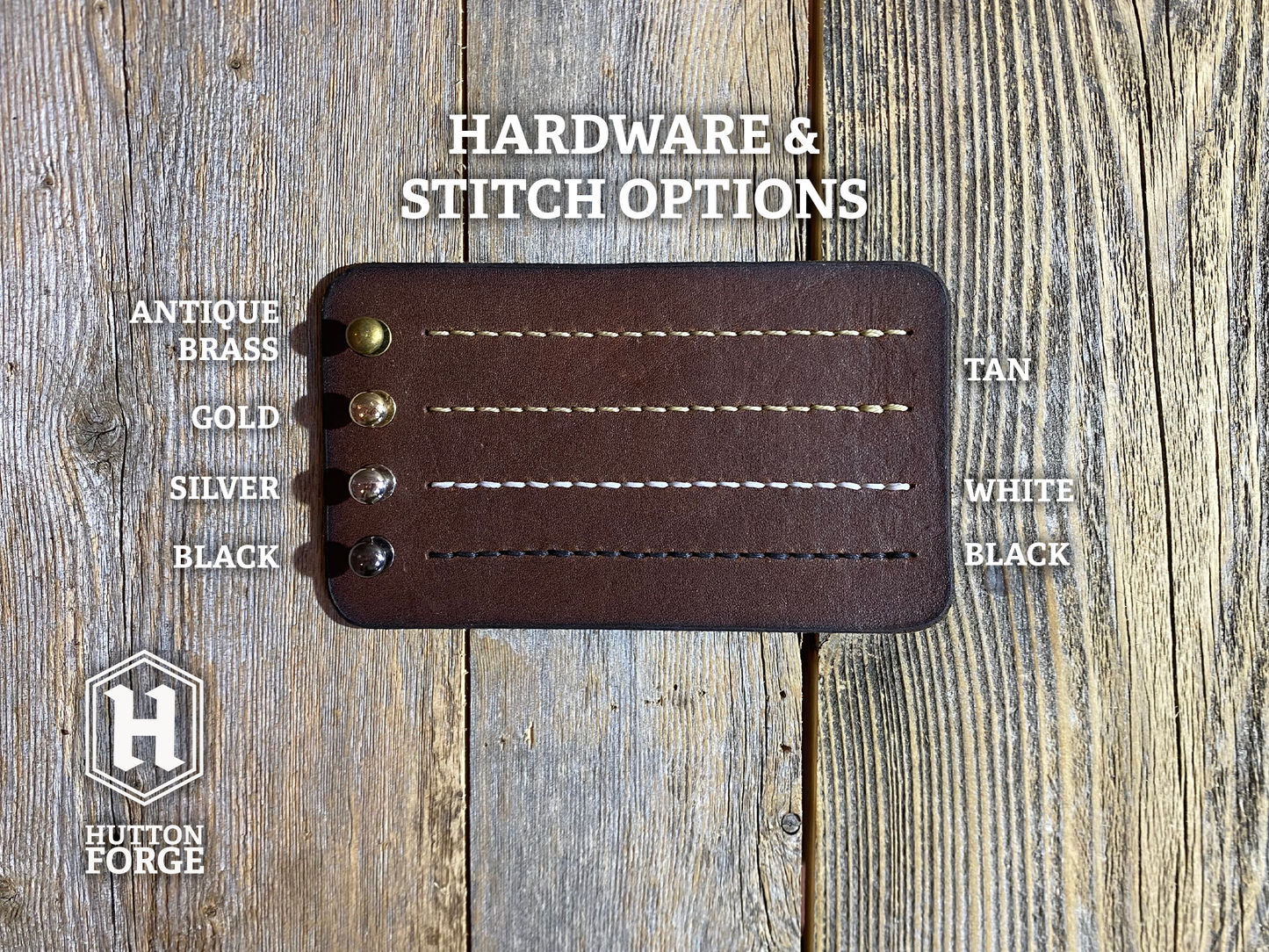Leather Belt Pouch with two belt loops - hand stitched