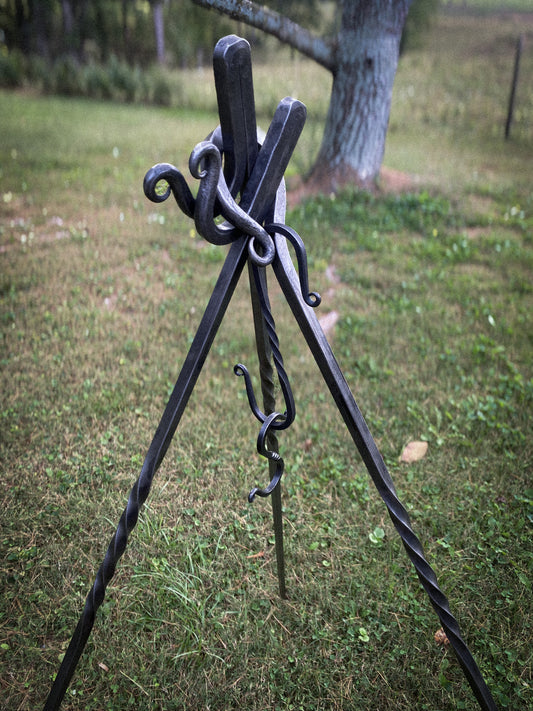 Large 5' Campfire Cooking Irons - Tripod or Cross Bar